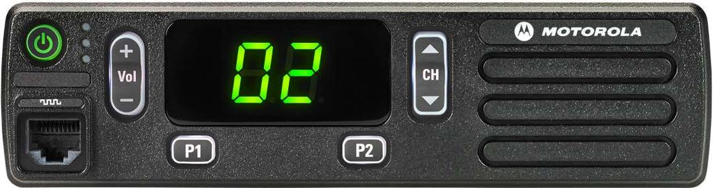 DM1400 MOBILE 1 2 3 4 5 1 On/off button 2 Volume up/down button 3 2-digit numeric display 4 Channel up/down button 6 7 16 channels VHF