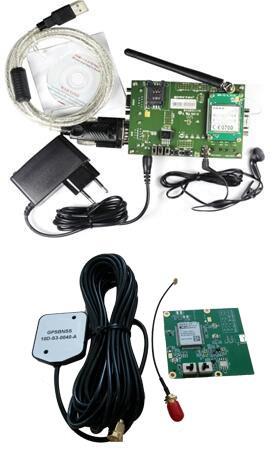 Support Package (1) Evaluation Board GSM-EVB Kit GSM EVB Board GSM Antenna Serial port cable RF cable