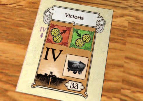 The number of mines it acquires is shown in the bottom right corner of the game board. Normally the Coal Trust acquires 1 mine card. For each Increased buying power marker in place (see 5.1.4), it acquires an additional mine card each turn.