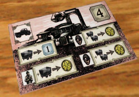 Important: To score both the miner and engineer, the player must have at least 4 wagon icons. If he has only 2 or 3 wagon icons, he may score only 1 space.