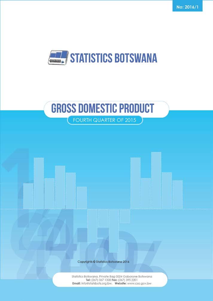 Gross Domestic Product Periodicity: Quarterly Pages: 24 Dissemination: free of charge on the SB website This statistical release contains preliminary Gross Domestic Product estimates at current and