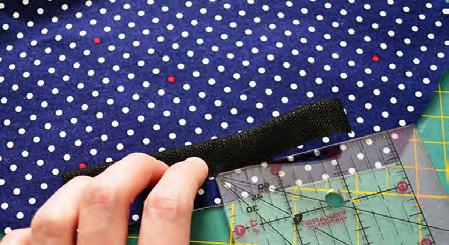 Cut along the drawn line. Repeat Steps 9 through 11 for flap lining.