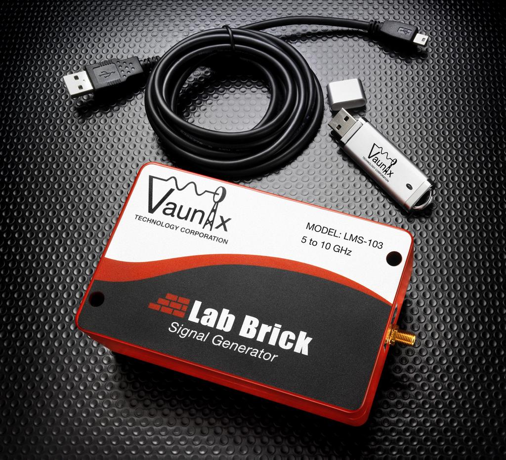 Product Specification LMS Series Lab Brick Synthesized Signal Generator Features/Benefits > Cost effective, fast switching signal generators to 2 GHz > Includes easy to use virtual front panel GUI