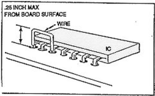 4.2 Trace (Conductor) Cutting When trace must be cut, a minimum of 0.03 inch shall be removed or one conductor width, whichever is greater. Tracks shall not be cut within 0.
