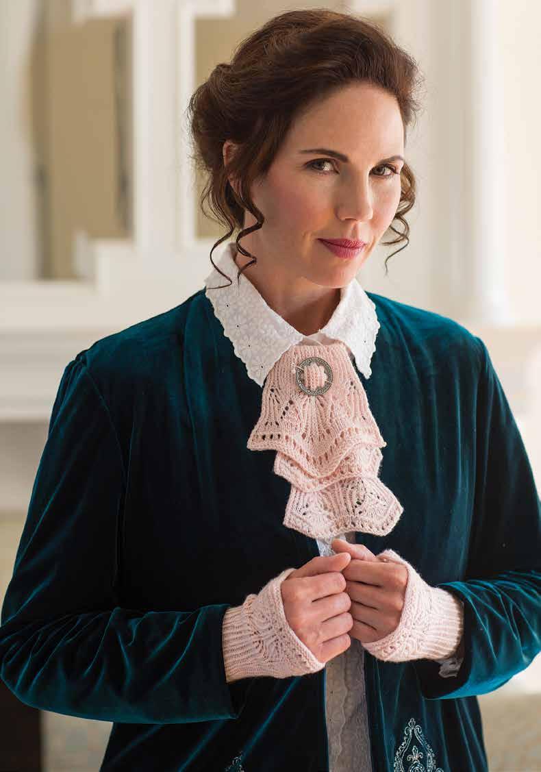 T knittingpatterns For High Tea: Cuffs and Jabot Andrea