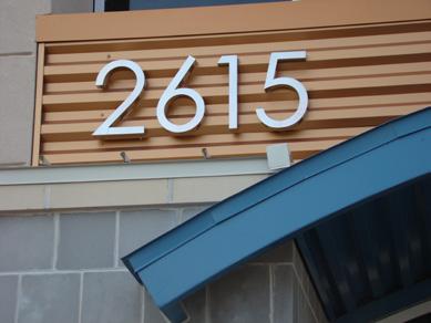 EXTERIOR DIMENSIONAL LETTERING: Formed Plastic 15 x 1.