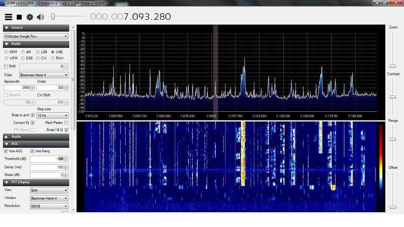 frequency on your SDR, the signal your radio is tunes to will always be centre screen on the SDR waterfall.