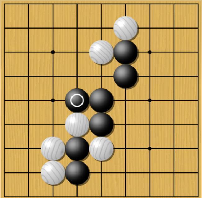 B.3. CONCLUSIONS Figure B.3: Situation at the end of MoGo s opening book as white (left) and black (right).