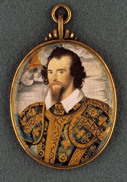 Artist: Nicholas Hilliard Title: George Clifford, Third Earl of Cumberland (1558 1605) Medium: Watercolor on vellum on card Size: oval 2¾ X 2 3 16" (7.1 X 5.8 cm) Date: c.