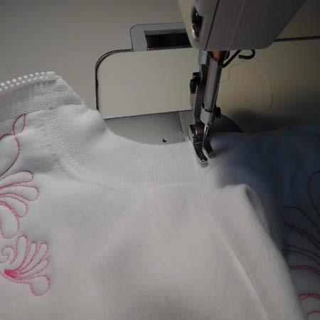 and top stitch the side