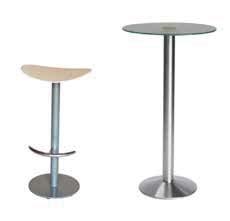 illuminated Art. no.: Set LEM Bar stool LEM / bridge table, approx.
