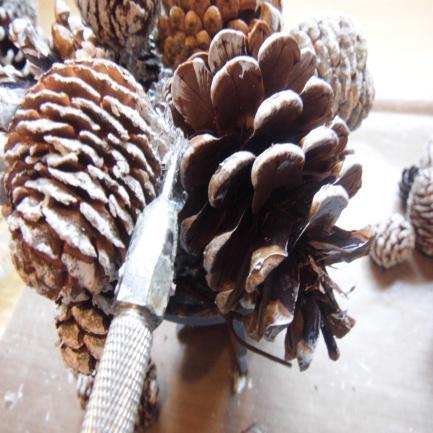 will give the basic shape of the pine cone tree a lovely solid base. Step 30.