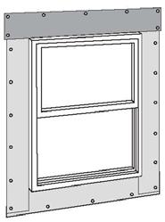 WINDOWS AND DOORS If not using a window with a built in J pocket, we recommend using Kleer Konceal Trim Board (or equivalent too) around windows and doors.