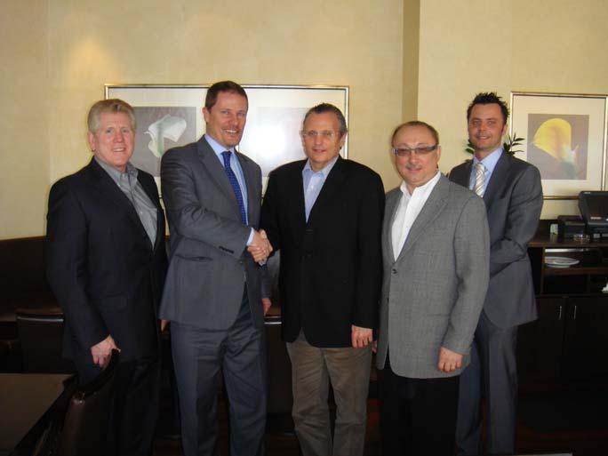 (from left) Dr. Roger Howe, Executive Chairman, Stemedica USA; Jean-Marc Tissot, Chairman, Biopôle; Dr. Frank Schuller, Chairman, Stemedica International; Dr.