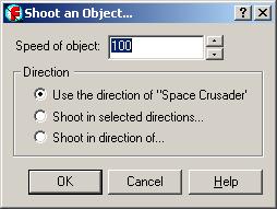 You then get the Shoot options The default options work fine for our game so we will select OK.