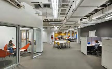 for the lab workspace on this floor and HBS innovative classroom spaces on the floors above.