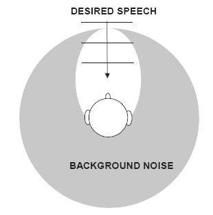 Directionality Many hearing impaired people have great difficulty understanding speech in noisy environments such as parties, bars and meetings.
