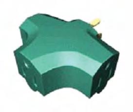 N16 56720 20' L Green 9/CS E712R1199 6-86140-56720-9 Power Cord 40 Power Cord 40 is vinyl 16/3 SJTW grounded outdoor power cord.