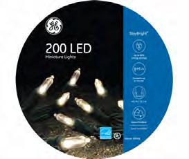 LED bulbs are replaceable, cool to the touch and are break-resistant. UL listed. Lights Wire Color S03 90836 100 White Green 12/CS E998R1299 8-03993-90836-6 Total Length 25.