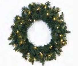 Top Selling GT Showroom Items (800) 288-9627 Wreaths Allegheny Fir Wreath Pre-lit Allegheny Fir green wreath with UL listed incandescent lights. PVC needle construction.