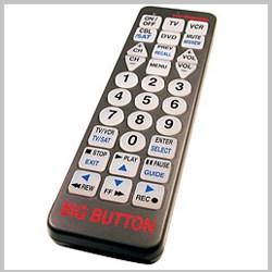 95 This TV remote is ideal for visually impaired and digitally challenged people who have difficulty hitting the right