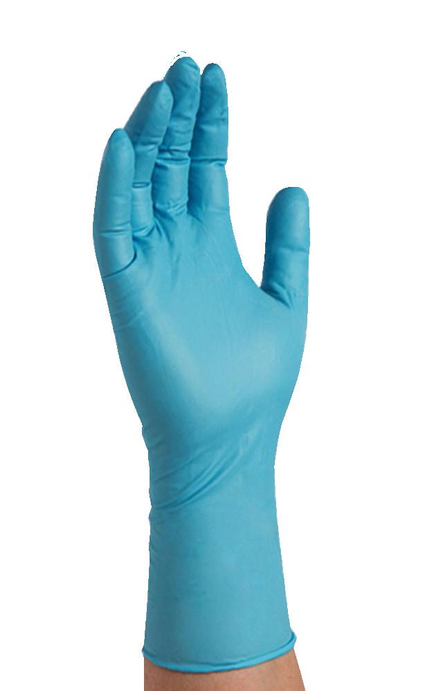 GlovePlus Black Nitrile Gloves Industrial-grade 5-mil nitrile gloves are black to appear cleaner when