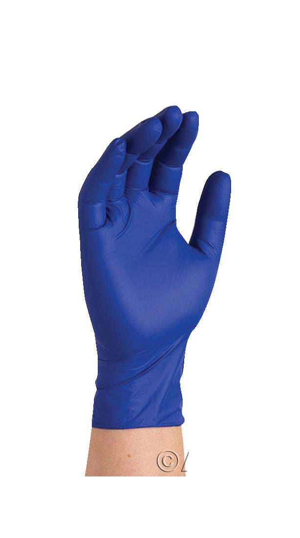 Indigo Nitrile Gloves Exam-grade, textured, premium indigo nitrile provides strength and tactile