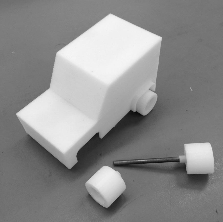 One can see that the geometry of the toy car is basic-it represents a blank canvas that students can be creative with.
