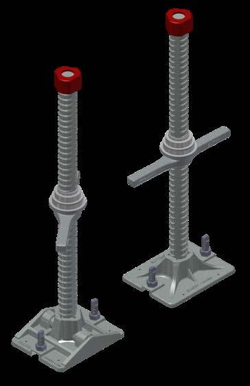 SCREW JACKS Hi-Lite s uses two styles of Screw Jacks with the 12Kip shoring systems. The 48mm (1.9in) & the Dywidag Screw Jack. Our 48mm (1.