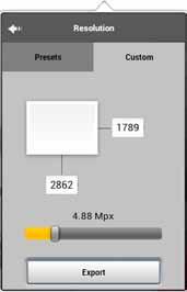 Setting a Custom Resolution For users requiring a unique canvas size or higher resolution image, use Custom.