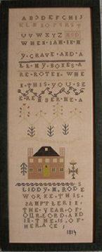 another Scottish reproduction sampler with a unique thistle