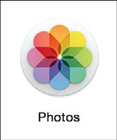 The Photos app launches with an empty library ready for you to start importing photos.