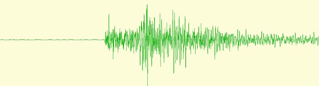 Seismogram/Accelerogram: recording from