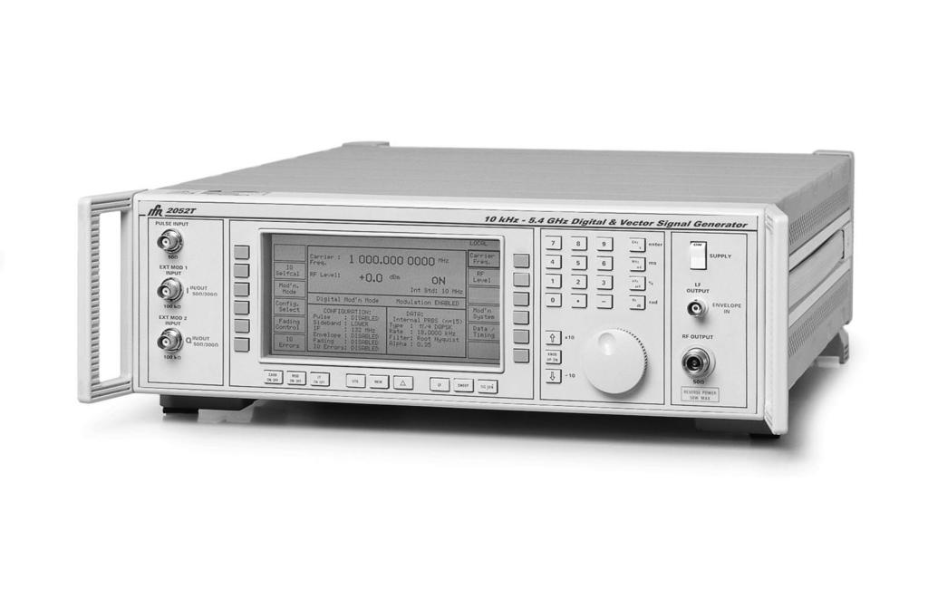 Signal Sources 2050T Series Signal Generators Setting the standard for low adjacent channel power for TETRA modulation <-70 dbc Adjacent Channel Power TETRA modulation Excellent vector accuracy