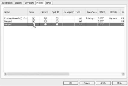 166 Chapter 9: Profiles and Profile Views Figure 9.26 Controlling displays on the Profiles tab 11. Click OK to close the dialog. (You ll look at the Bands tab in the next exercise.) Figure 9.