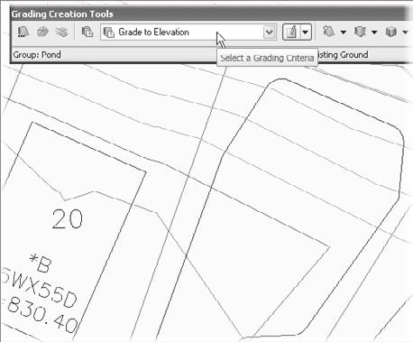 302 Appendix: More Exercises for Exploring AutoCAD Civil 3D 2010 Creating a Detention Pond Another common use for grading objects is the creation of detention ponds.