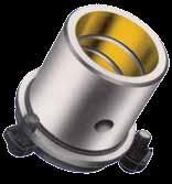 Bushings Inch Wring Fit Style Grease Fittings Ø3/4-1/4-28, 5/16 hex Ø7/8-3 - 1/8-27 NPTF, 7/16 hex.75.187 BRONZE PLATED *See page 3 for details. See pages 16 & 17 for toe clamp placement instructions.