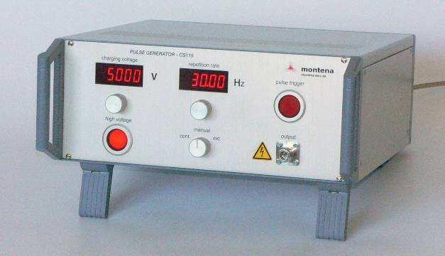 3. CS 115 square pulse generator Figure 10: Montena pulse generator for CS 115 Control panel The control panel allows