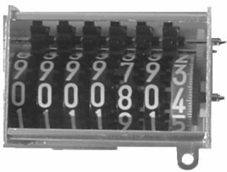 18 A1100 - Electronic Polyphase Meter 13.6 Mechanical Register The mechanical stepper register has 7 number wheels, with digits 6.7mm high x 3.5mm wide.