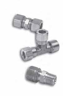 COMPRESSION 15 Brass Compression Fittings Product Applications pneumatic systems. Not recommended for steel tubing. Plastic tubing requires 63PT insert and 60PT sleeve.