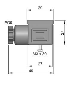 4 to 120 according to DIN74K CONNECTION DIMENSIONS Female