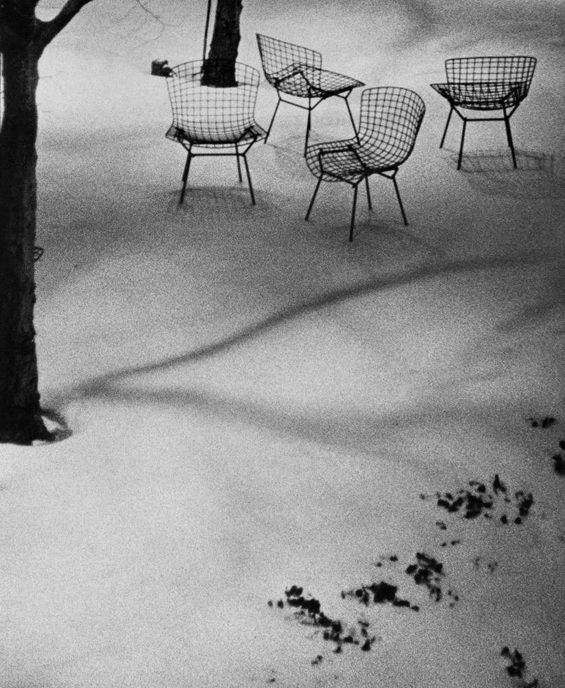 André Kertész (1894-1985) Wire Chairs in Snow, MoMA, 1965
