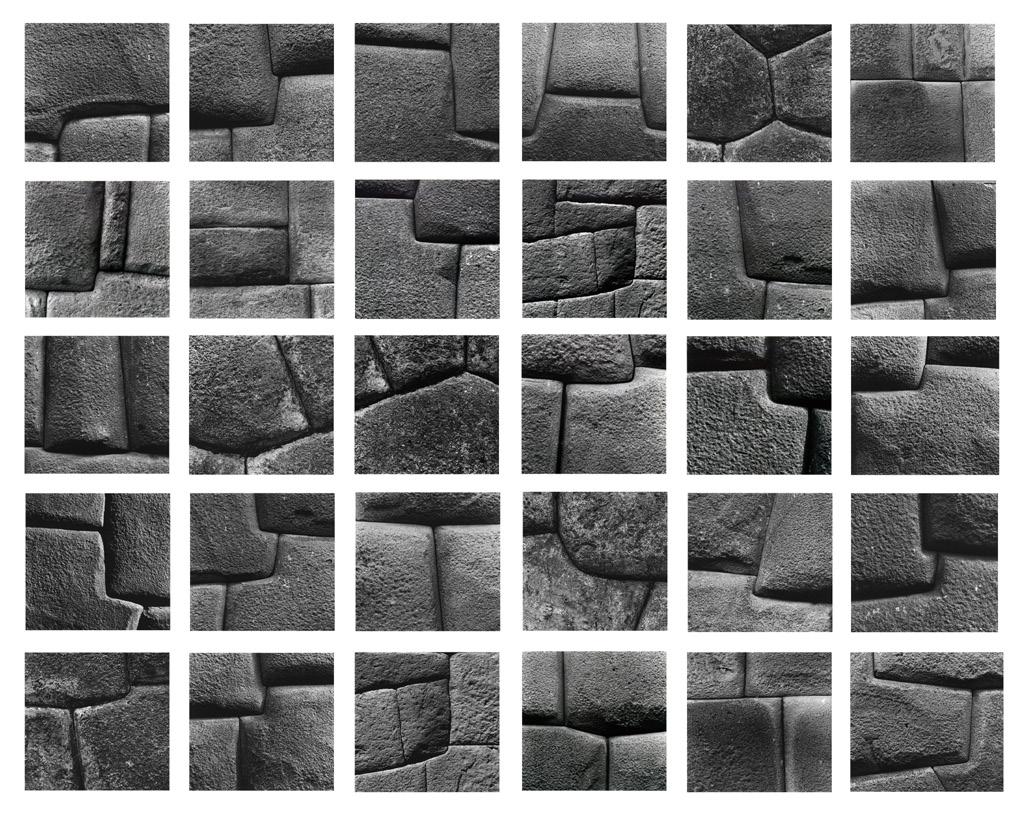 Aaron Siskind (1903-1991) Cusco Wall, 1975 30 gelatin silver prints Each 6 1/2 x 6 1/2 in. (16.