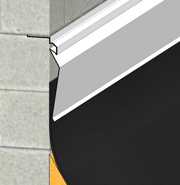 MA MASONRY REGLET Specially manufactured for masonry applications, this reglet is laid into masonry joints and held in place with mortar.