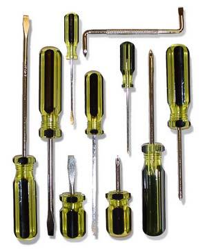 PRO SET 5 Slotted screwdrivers 3 Phillips screwdrivers Includes one 12 long slotted One each of slotted and phillips