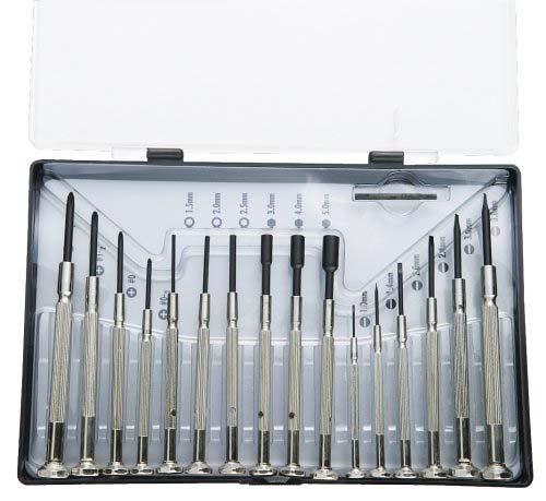 16 PC. PRECISION SCREWDRIVER SET This 16 piece set includes small precision drivers, also called jewelers screwdrivers.