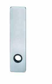 Trim Set EB 185 45 7 Short Rectangular Escutcheon Plate 7 1 4" (185 mm) 40 Compatibility is indicated on the function pages with this symbol: 45 7 Cylinder Hole 185 92