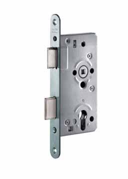 European Mortise Lock Series EM Functions Series EM European Mortise Lock Specifications DIN Grade 2 Mortise Lock field reversible PZ = 2 13 16" (72 mm) CTC WC = 3 1 16" (78 mm) CTC Backset 2 3 16"