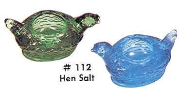 Colors:See attached pages Mosser Glass Item 116 Saw Tooth Salt Dip (Copy of old item) Reference: H&J 515 Size: 1 3/4 Dia, 7/8 High Remarks:English Hobnail pattern, Same as many other