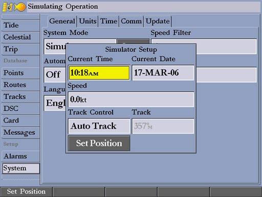 Using Simulator Mode Simulator Mode is great for practicing with the unit if you are indoors and satellite signals are not available.